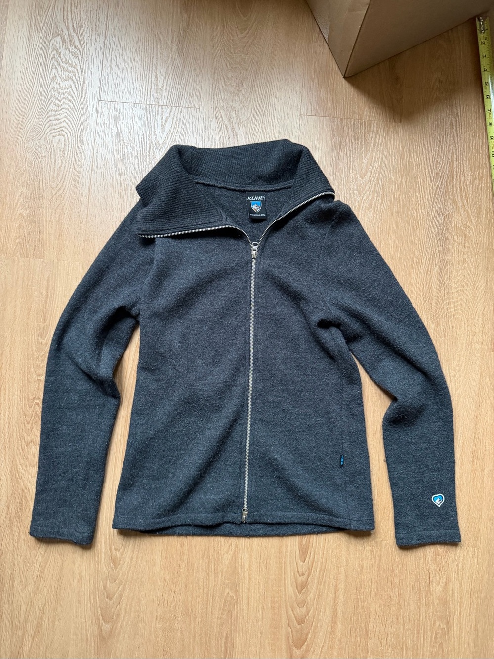 Kuhl Women's Dark Gray Zip-Front Teddy Jacket